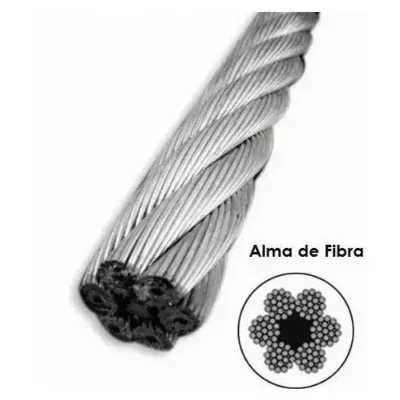 Cable de acero galvanizado alma de Yute flexible