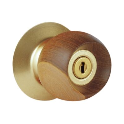 Cerradura cilíndrica de Pomo Bell wood  Schlage.